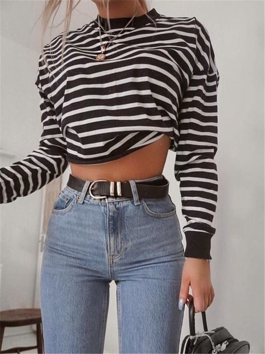 Jean jumper crop top hotsell