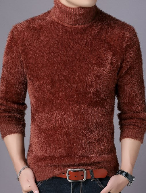 Mens winter turtleneck sales sweater