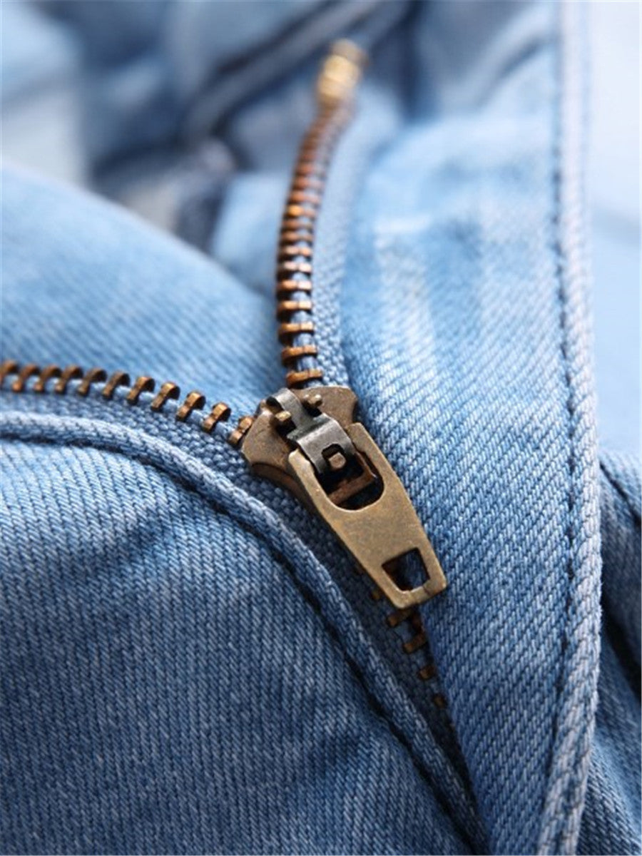 Jeans For Men Men'S Fashion Casual Denim Straight Pants Zipper Fly Pocket  Jeans Trousers - Walmart.com