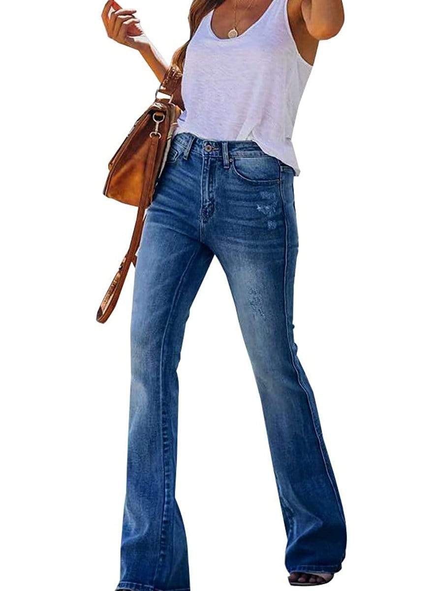 Longbida Women's Bell Bottom Jeans – LONGBIDA