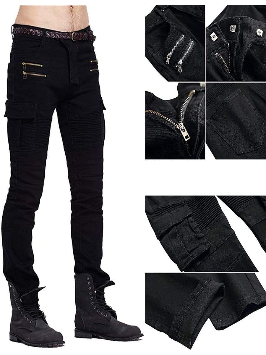 Biker jeans with cargo on sale pockets