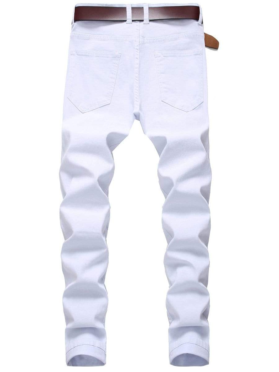 Homadles Casual Pants for Mens with Pockets- Casual Fit Pants White Size M  - Walmart.com
